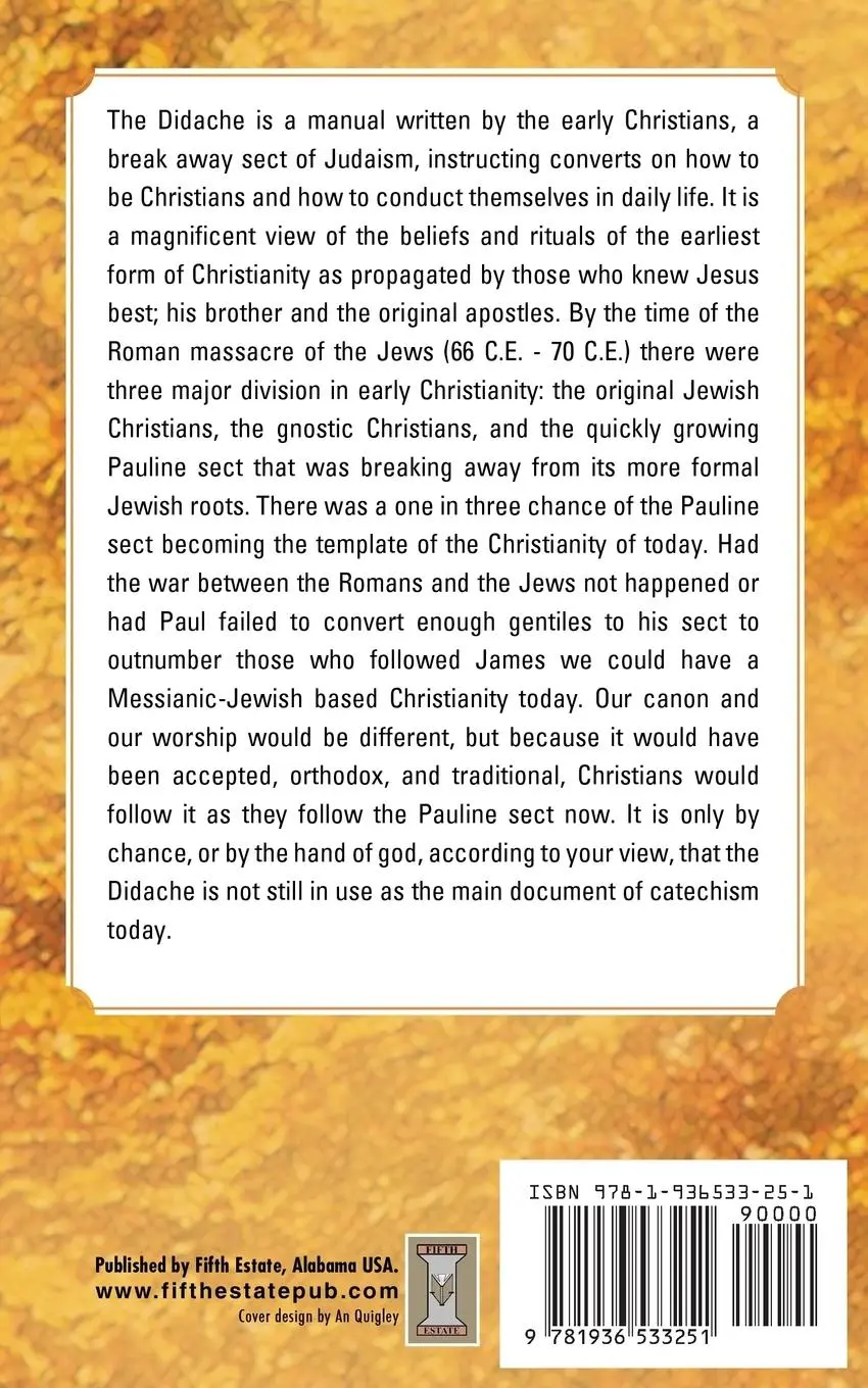 Rückseite: 9781936533251 | The Didache | Joseph B. Lumpkin | Taschenbuch | Englisch | 2012