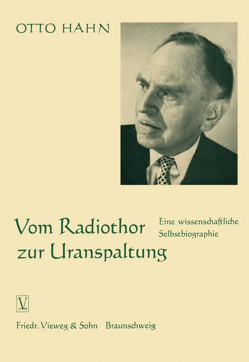Cover: 9783322983251 | Vom Radiothor zur Uranspaltung | Otto Hahn | Taschenbuch | viii