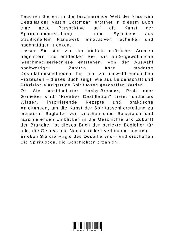 Rückseite: 9783384433251 | Kreative Destillation: Die Kunst der Spirituosenherstellung | Buch