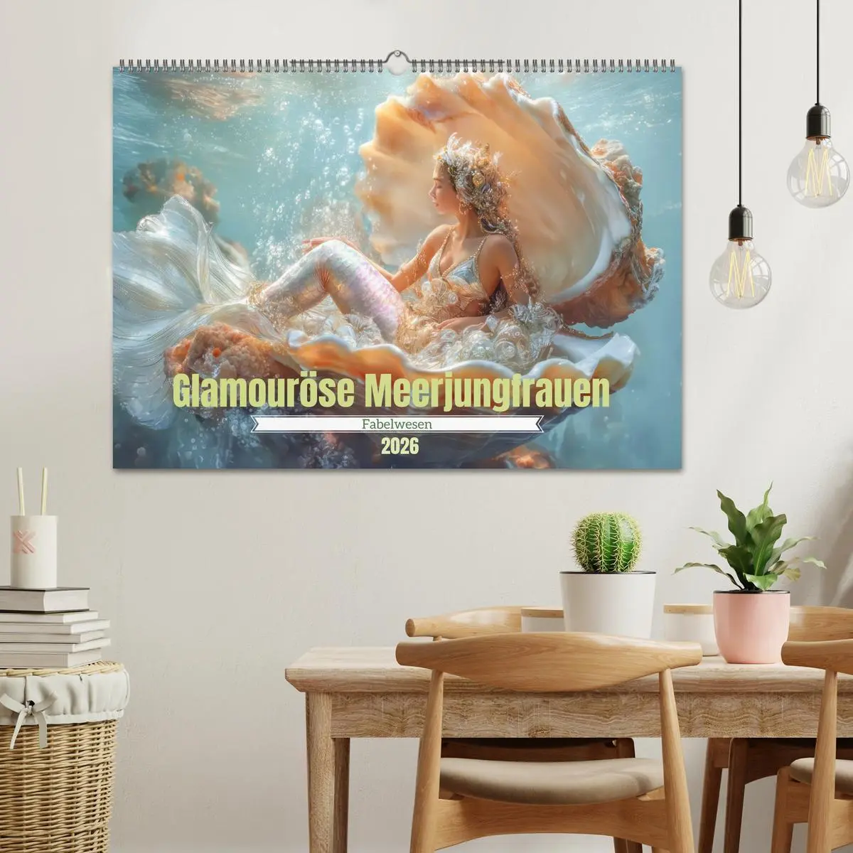 Bild: 9783516643251 | Glamouröse Meerjungfrauen - Fabelwesen (Wandkalender 2026 DIN A2...