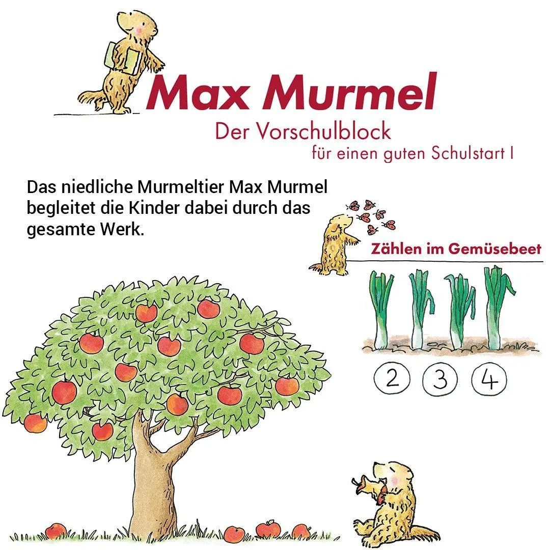 Bild: 9783619153251 | Max Murmel: Der Vorschulblock für einen guten Schulstart I | Buch