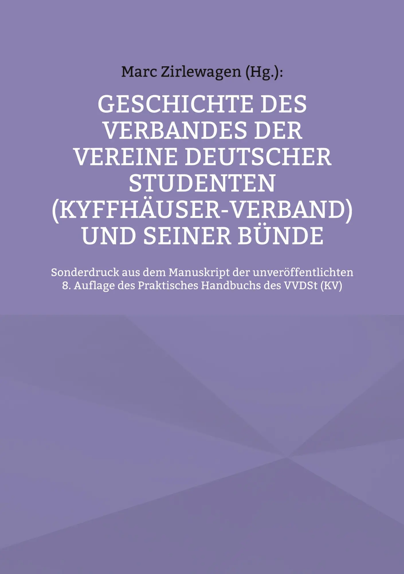 Cover: 9783759743251 | Geschichte des Verbandes der Vereine Deutscher Studenten...