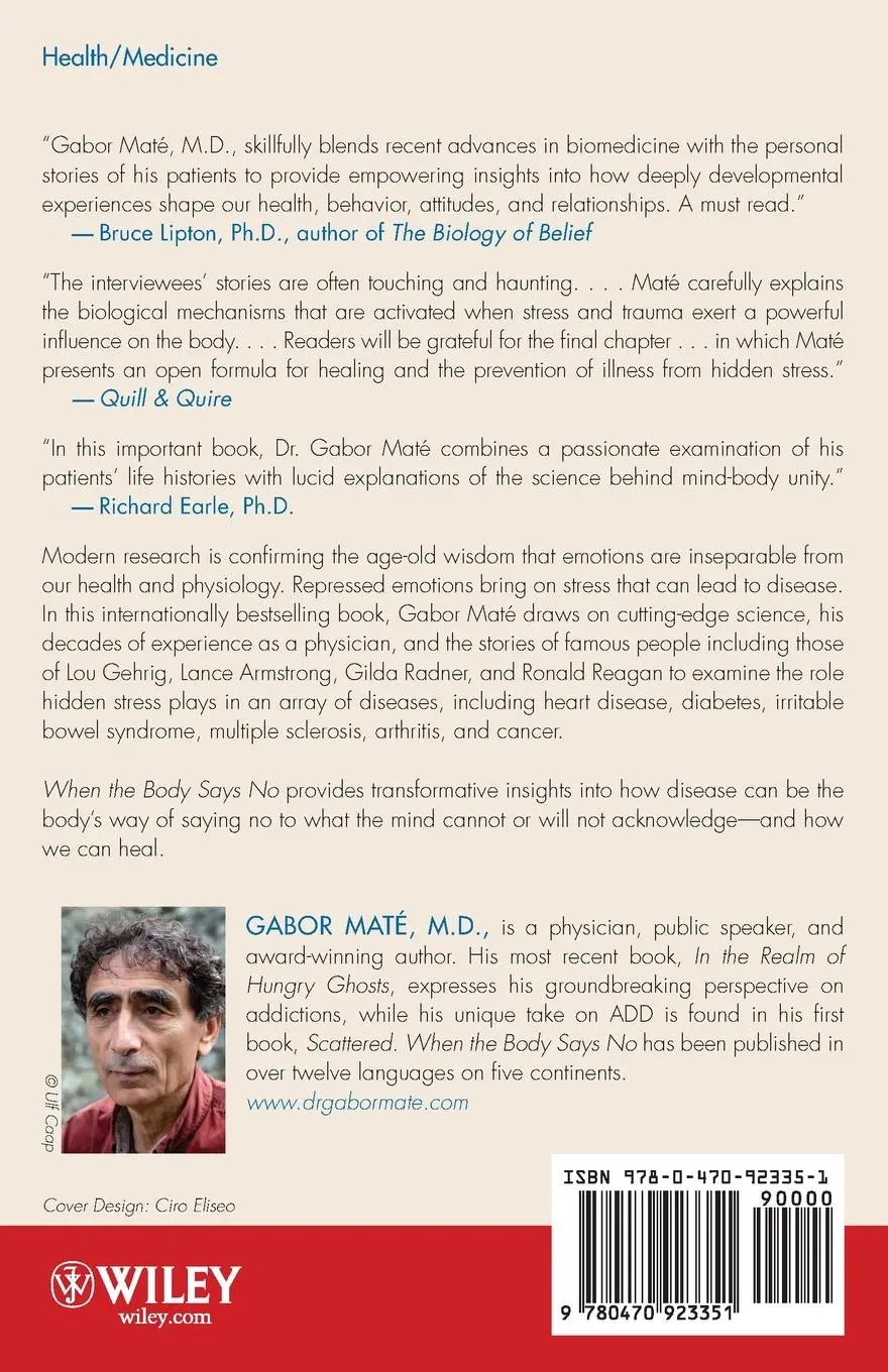 Rückseite: 9780470923351 | When the Body Says No | Exploring the Stress-Disease Connection | D.