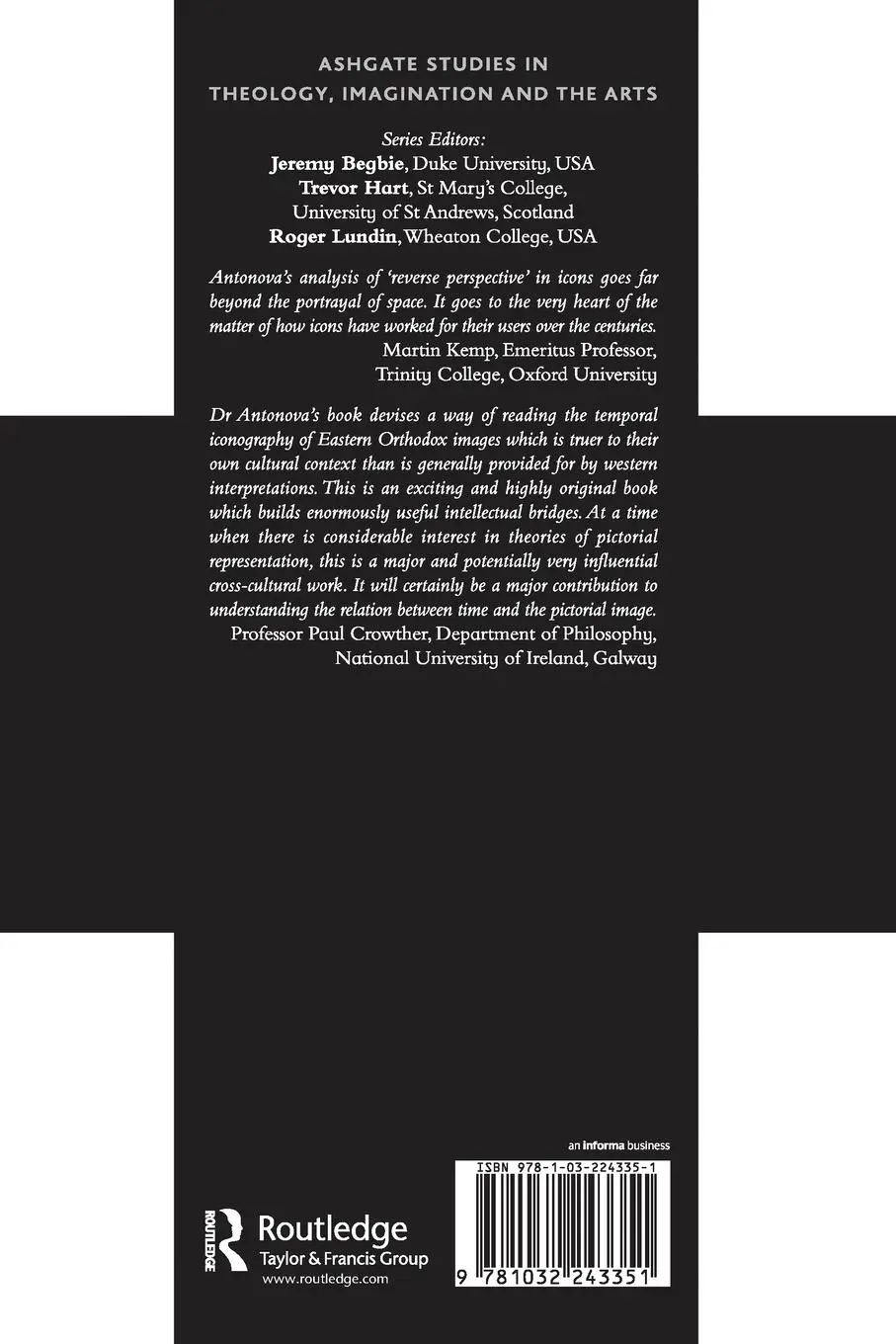 Rückseite: 9781032243351 | Space, Time, and Presence in the Icon | Clemena Antonova | Taschenbuch