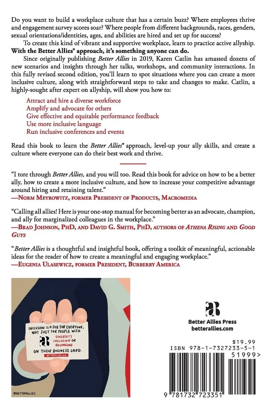Rückseite: 9781732723351 | Better Allies | Karen Catlin | Taschenbuch | Englisch | 2021