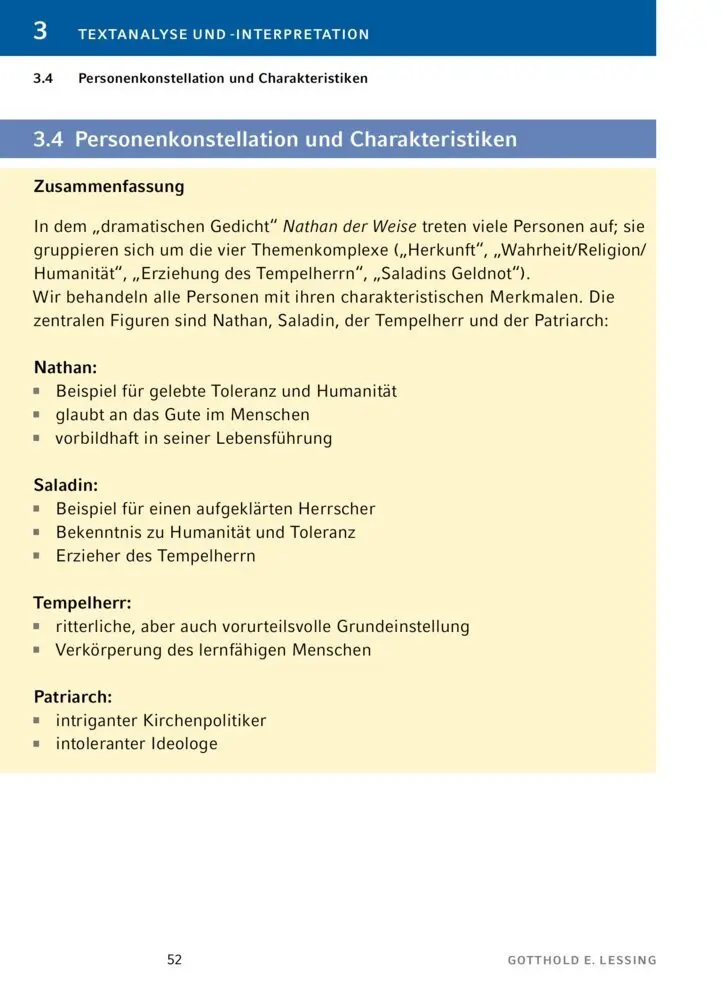Bild: 9783129303351 | Nathan der Weise von Gotthold Ephraim Lessing | Lessing | Taschenbuch