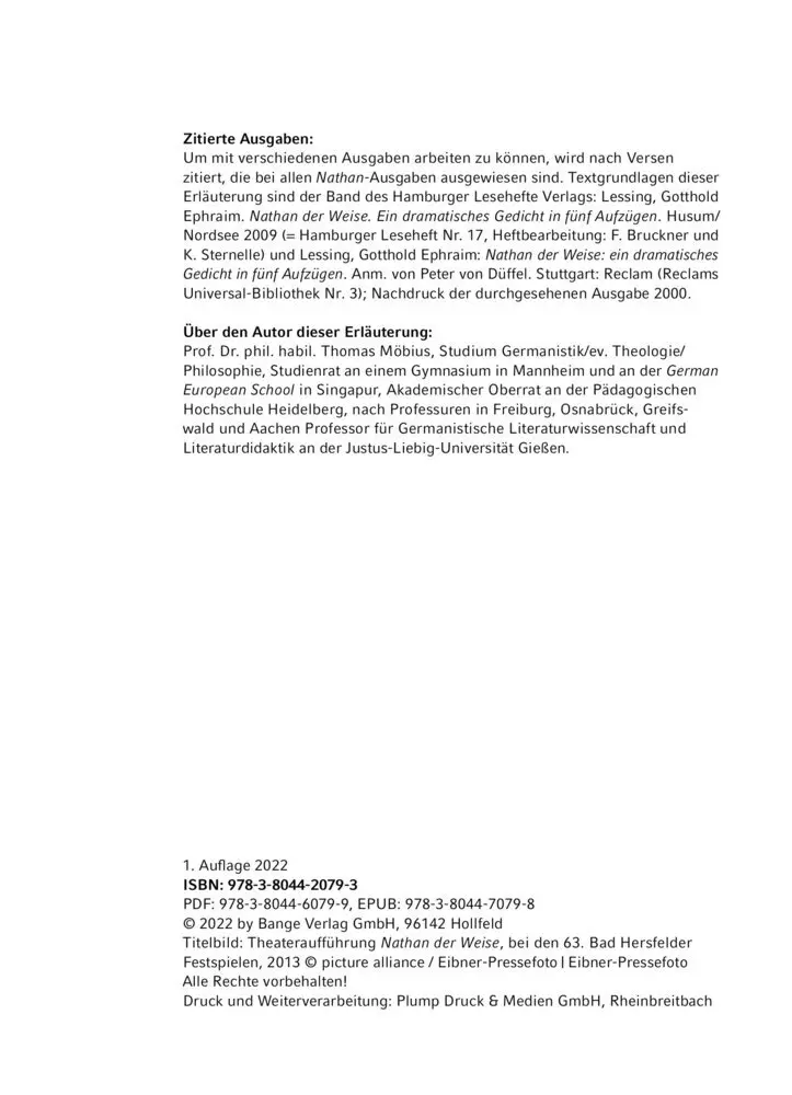 Bild: 9783129303351 | Nathan der Weise von Gotthold Ephraim Lessing | Lessing | Taschenbuch