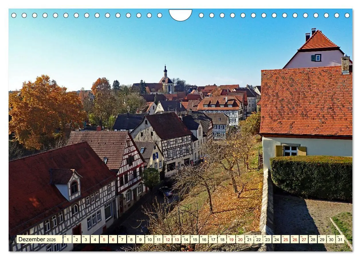 Bild: 9783457543351 | Unterwegs in Bad Wimpfen (Wandkalender 2026 DIN A4 quer), CALVENDO...