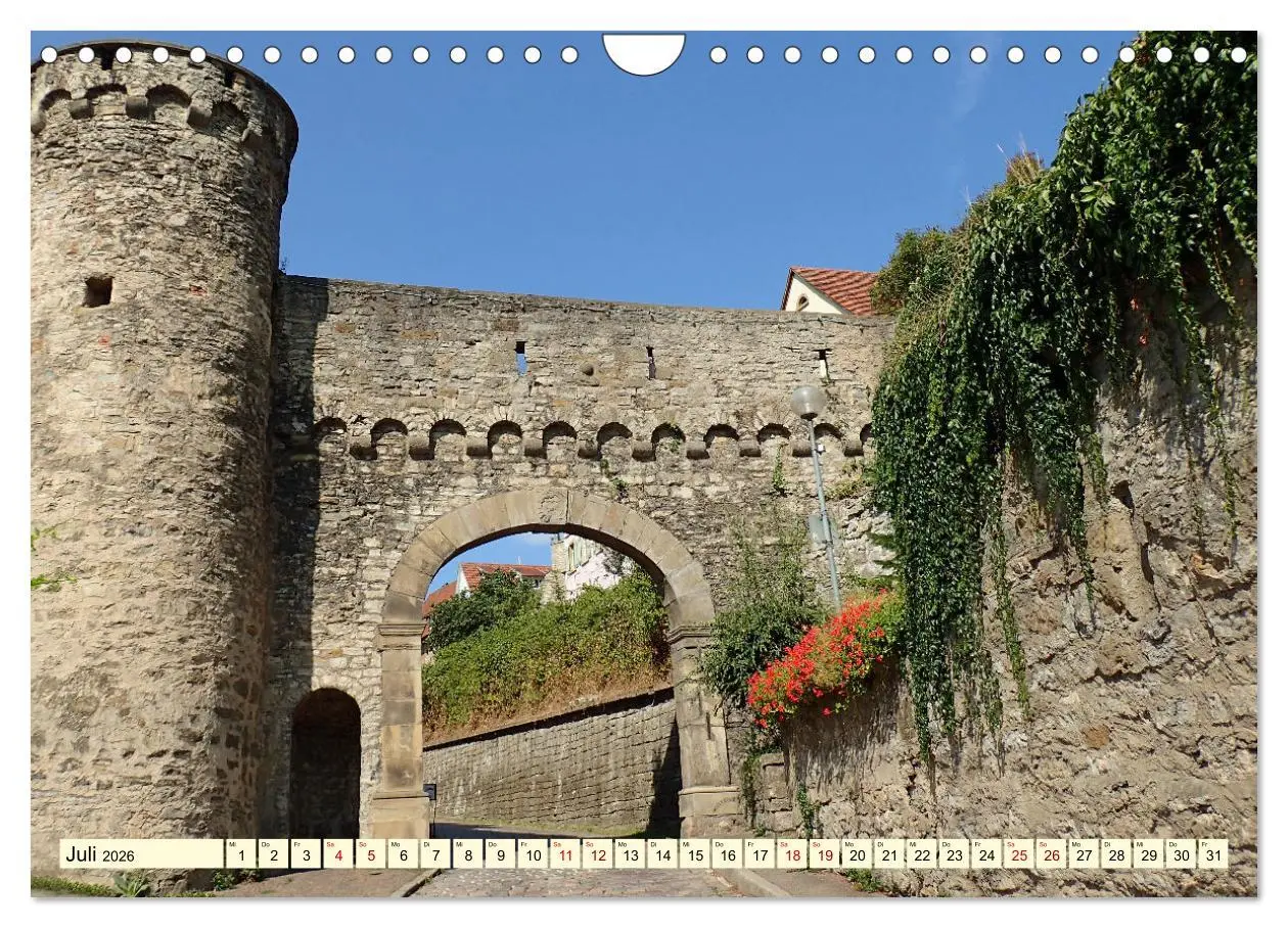 Bild: 9783457543351 | Unterwegs in Bad Wimpfen (Wandkalender 2026 DIN A4 quer), CALVENDO...
