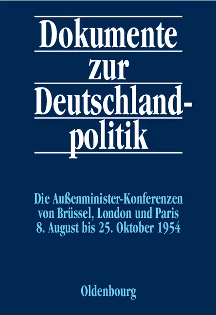 Cover: 9783486563351 | Dokumente zur Deutschlandpolitik. Reihe II: 9. Mai 1945 bis 4. Mai...