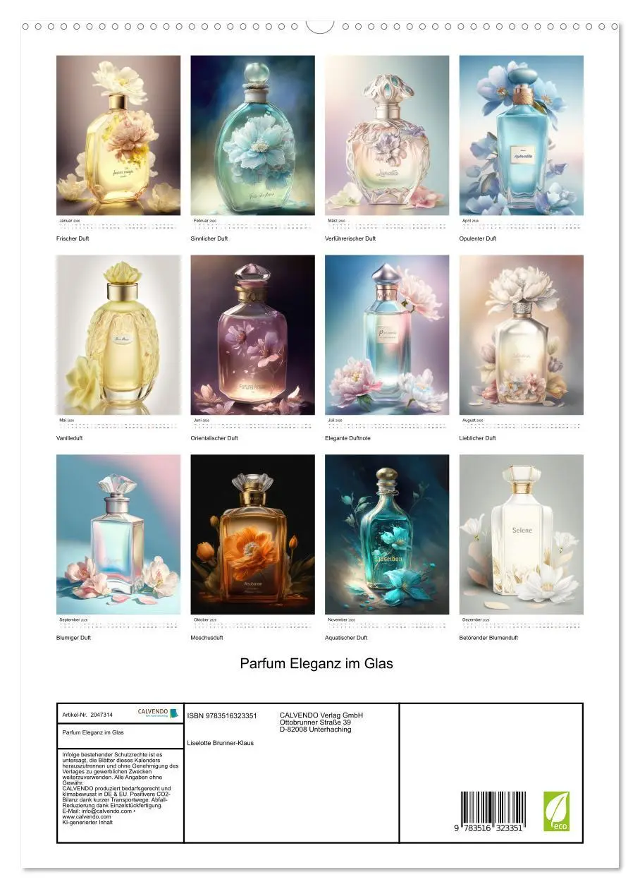 Bild: 9783516323351 | Parfum Eleganz im Glas (hochwertiger Premium Wandkalender 2026 DIN...