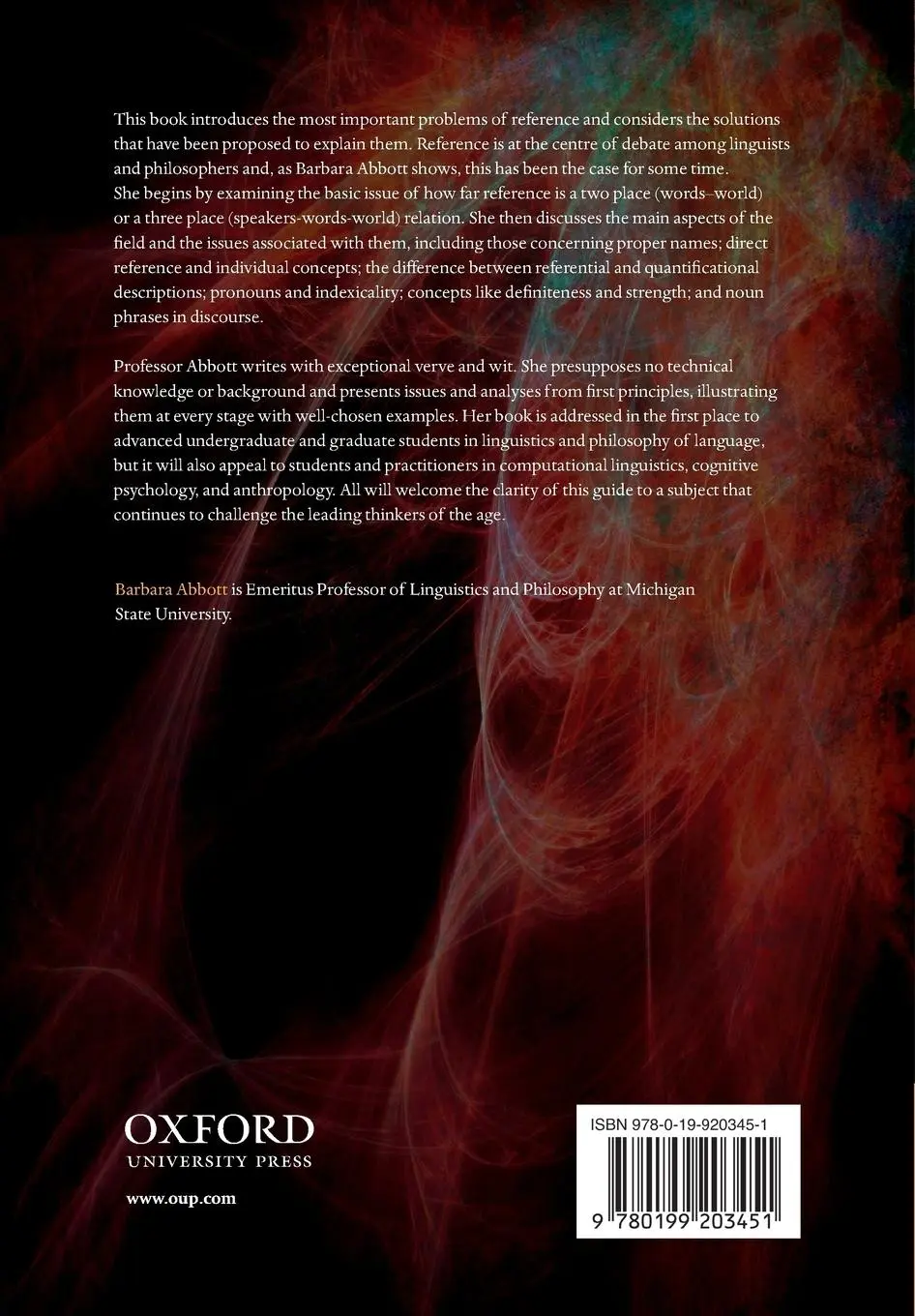 Rückseite: 9780199203451 | Reference | Barbara Abbott | Taschenbuch | Kartoniert / Broschiert