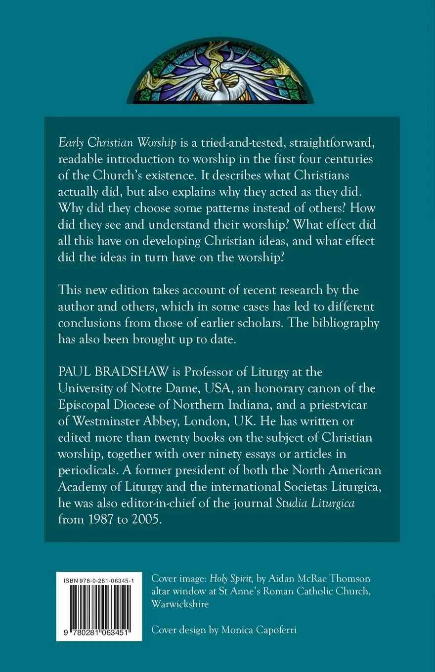 Rückseite: 9780281063451 | Early Christian Worship | An Introduction To Ideas And Practice | Buch