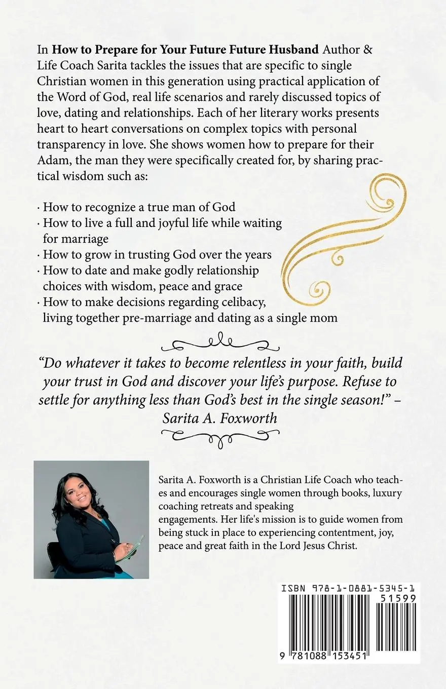 Rückseite: 9781088153451 | HOW TO PREPARE FOR YOUR FUTURE HUSBAND | Sarita Foxworth | Taschenbuch
