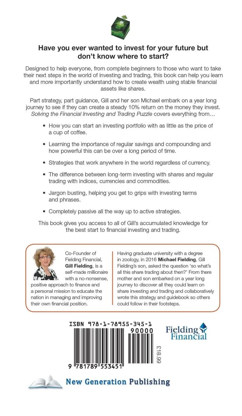 Rückseite: 9781789553451 | Solving the Financial Investing &amp; Trading Puzzle | Fielding (u. a.)