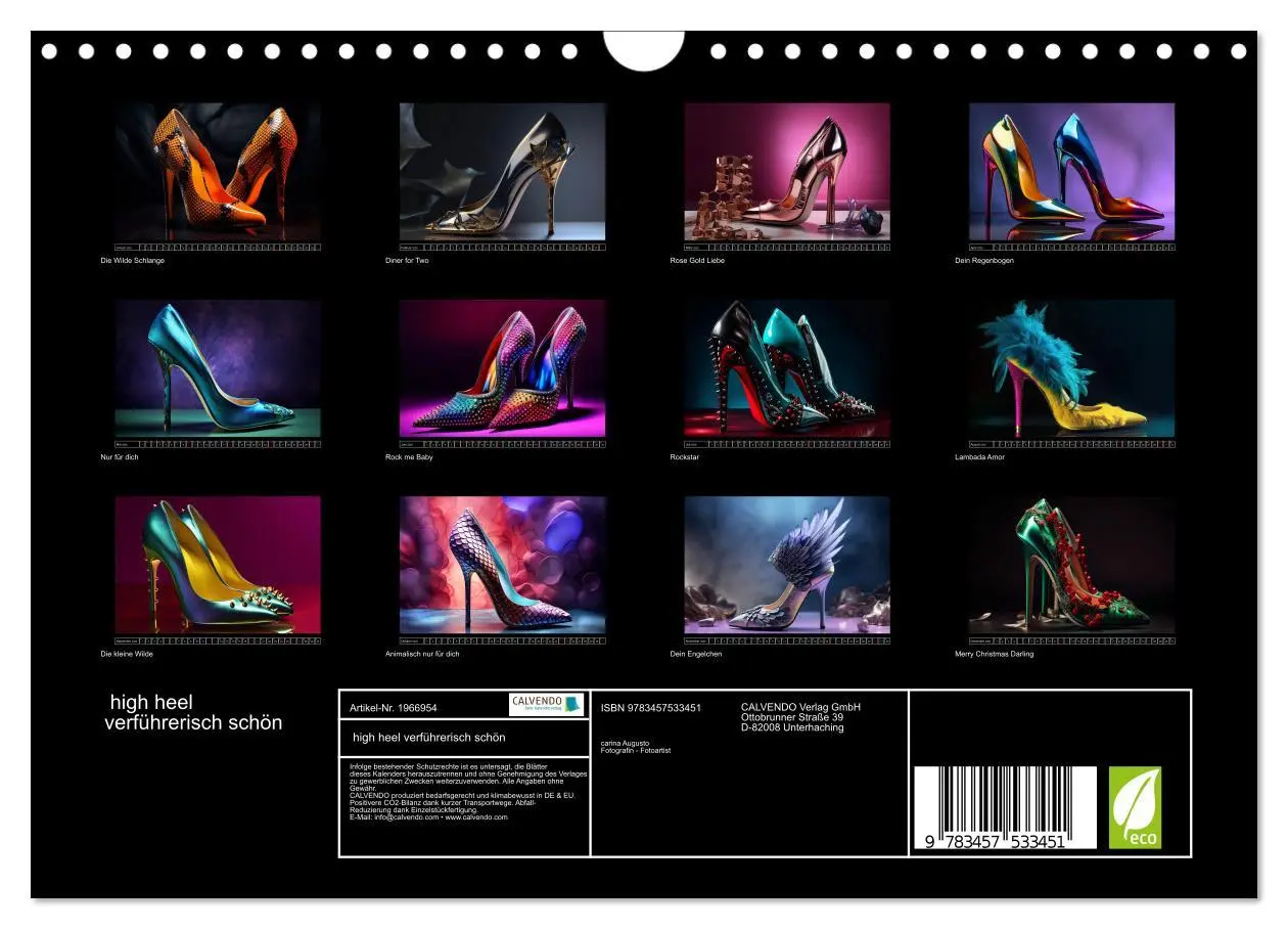 Bild: 9783457533451 | high heel verführerisch schön (Wandkalender 2026 DIN A4 quer),...