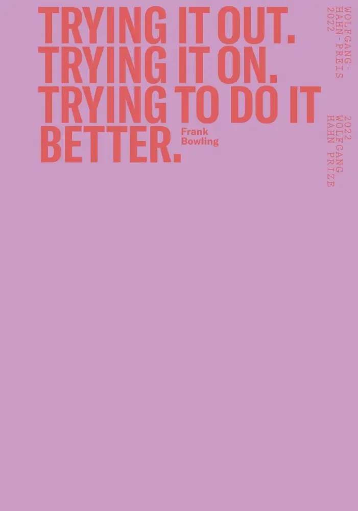 Cover: 9783753303451 | Frank Bowling. Trying it out. Trying it on. Trying to do it better.