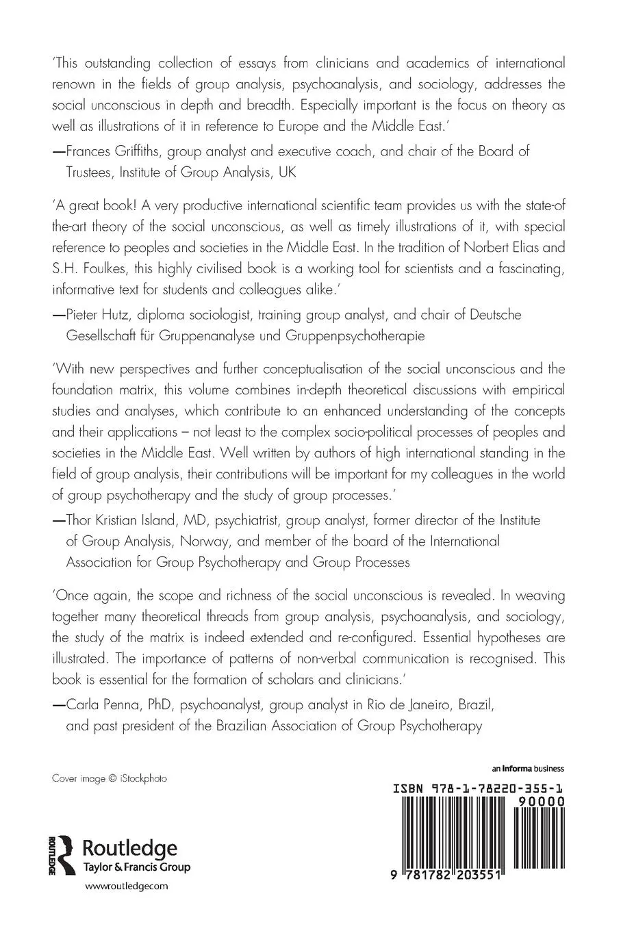 Rückseite: 9781782203551 | The Social Unconscious in Persons, Groups, and Societies | Taschenbuch