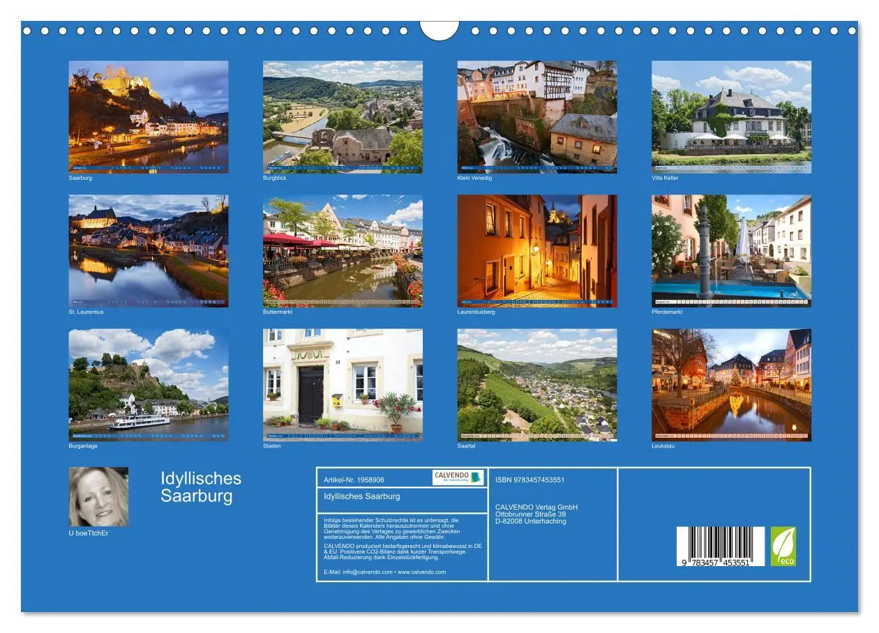 Bild: 9783457453551 | Idyllisches Saarburg (Wandkalender 2026 DIN A3 quer), CALVENDO...