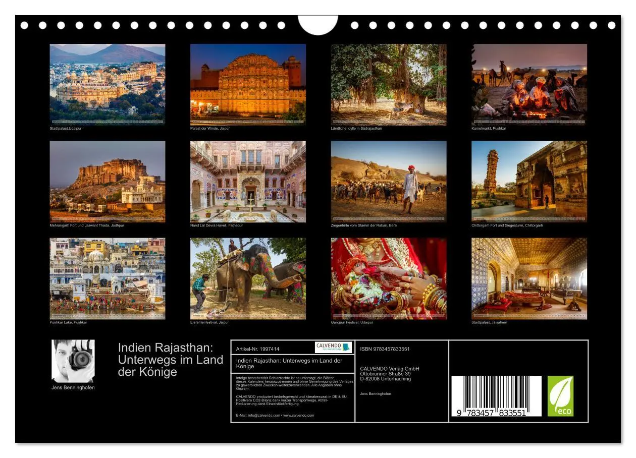 Bild: 9783457833551 | Indien Rajasthan: Unterwegs im Land der Könige (Wandkalender 2026...