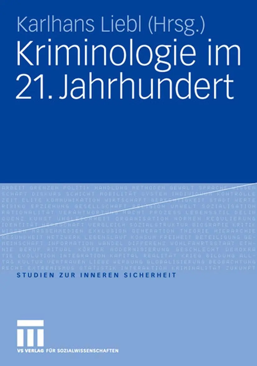 Cover: 9783531153551 | Kriminologie im 21. Jahrhundert | Karlhans Liebl | Taschenbuch | vi