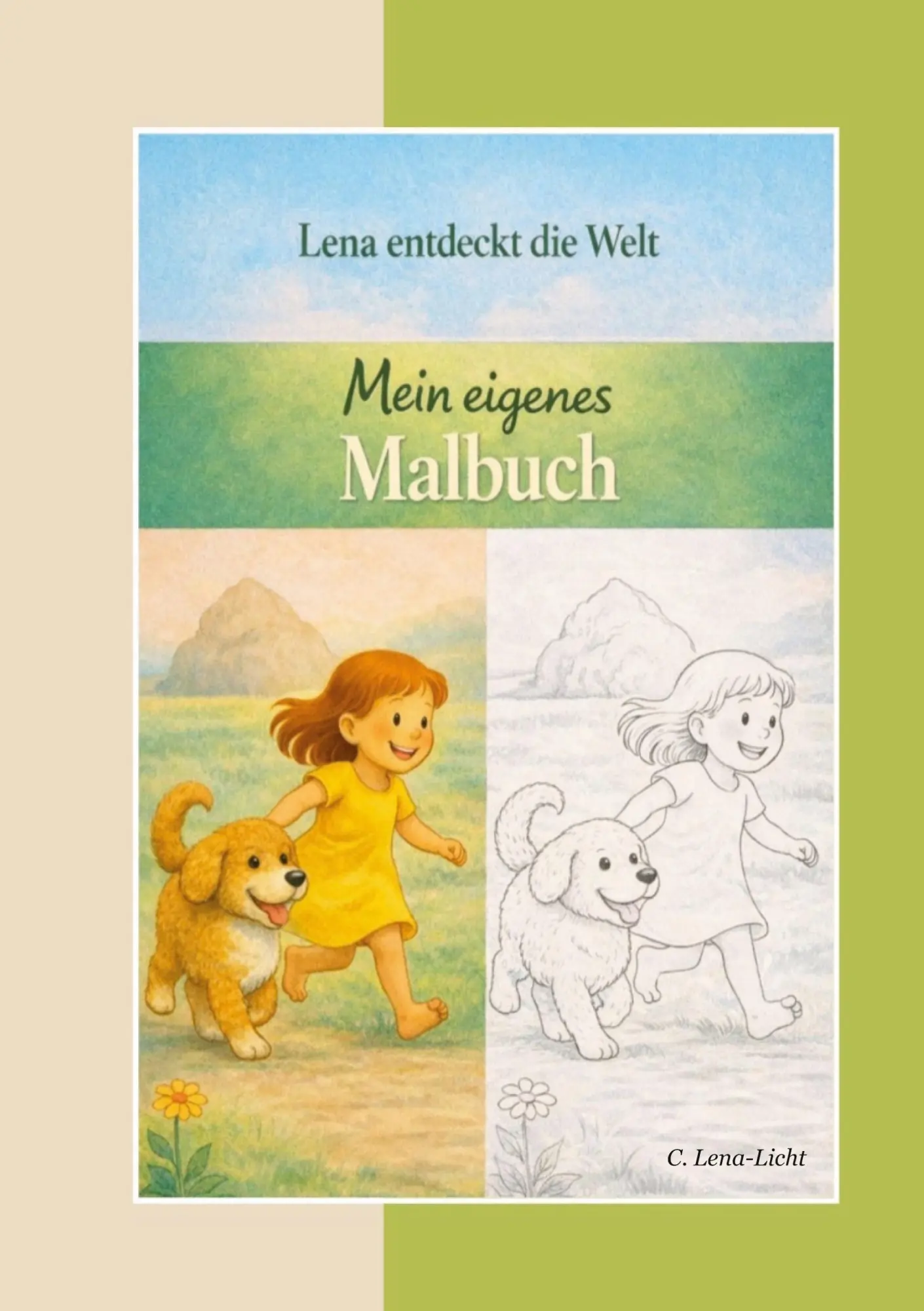 Cover: 9783695743551 | Lena entdeckt die Welt | Der große Felsen - Mein eigenes Malbuch