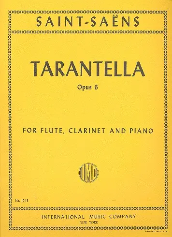 Cover: 9790220413551 | Tarantella Op. 6 | Camille Saint-Saens | Buch | EAN 9790220413551