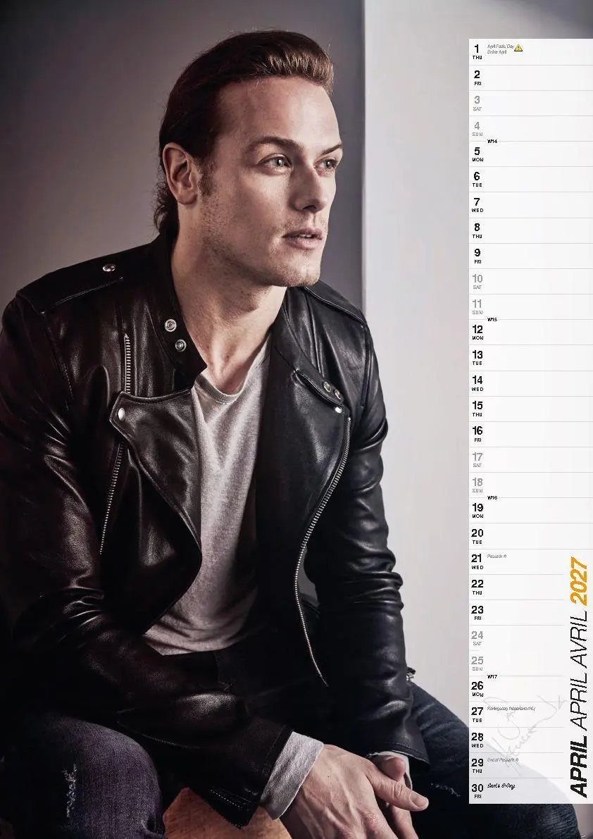 Bild: 9798893613551 | Sam Heughan Kalender 2027 - Der Star aus Outlander | Heughan (u. a.)