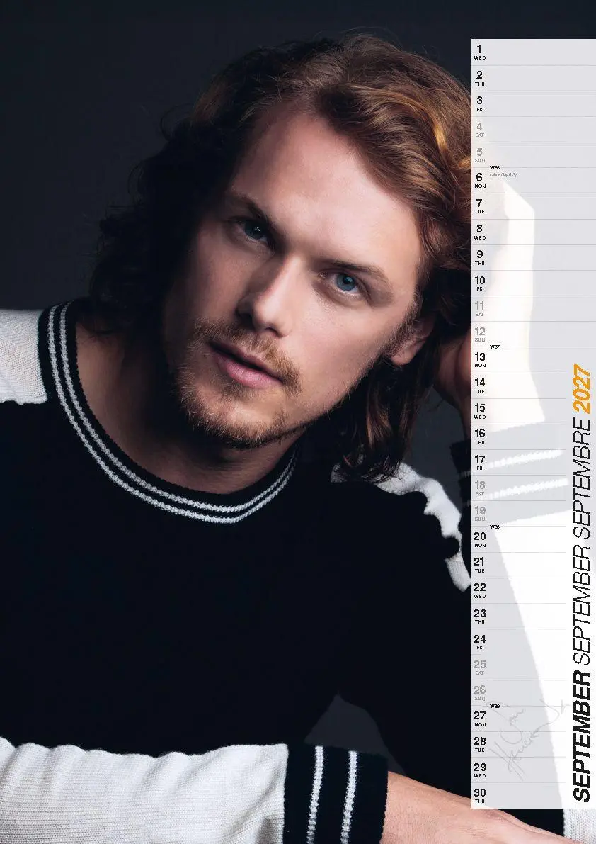 Bild: 9798893613551 | Sam Heughan Kalender 2027 - Der Star aus Outlander | Heughan (u. a.)