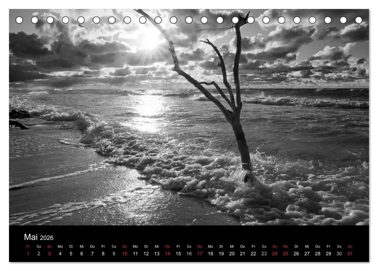 Bild: 9783516083651 | Strandspaziergang an der Ostsee (Tischkalender 2026 DIN A5 quer),...