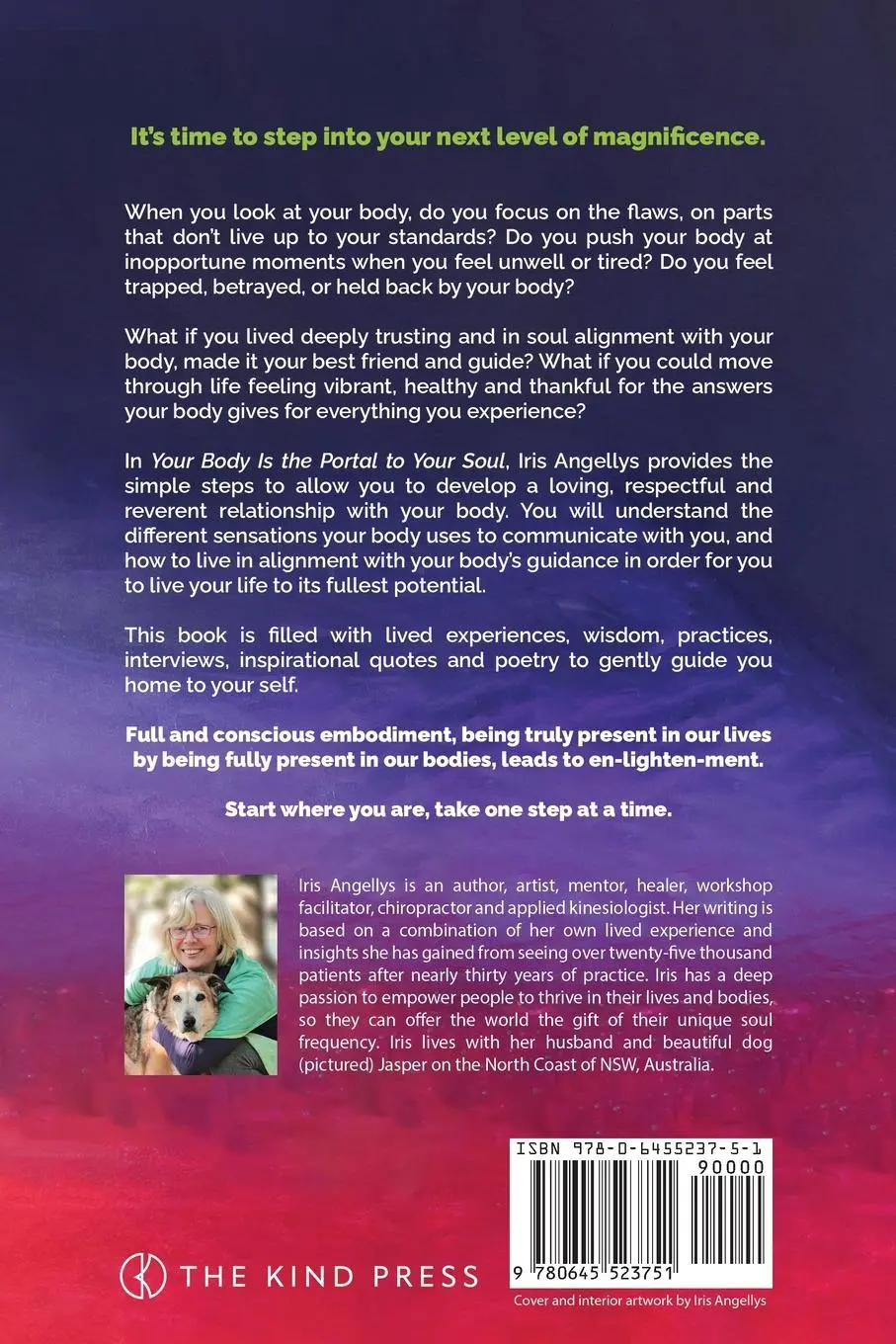 Rückseite: 9780645523751 | Your Body Is the Portal to Your Soul | Iris Angellys | Taschenbuch