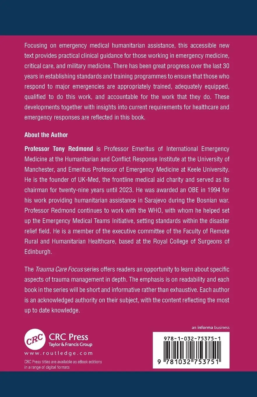 Rückseite: 9781032753751 | Humanitarian Medicine and Disaster Relief | Tony Redmond | Taschenbuch
