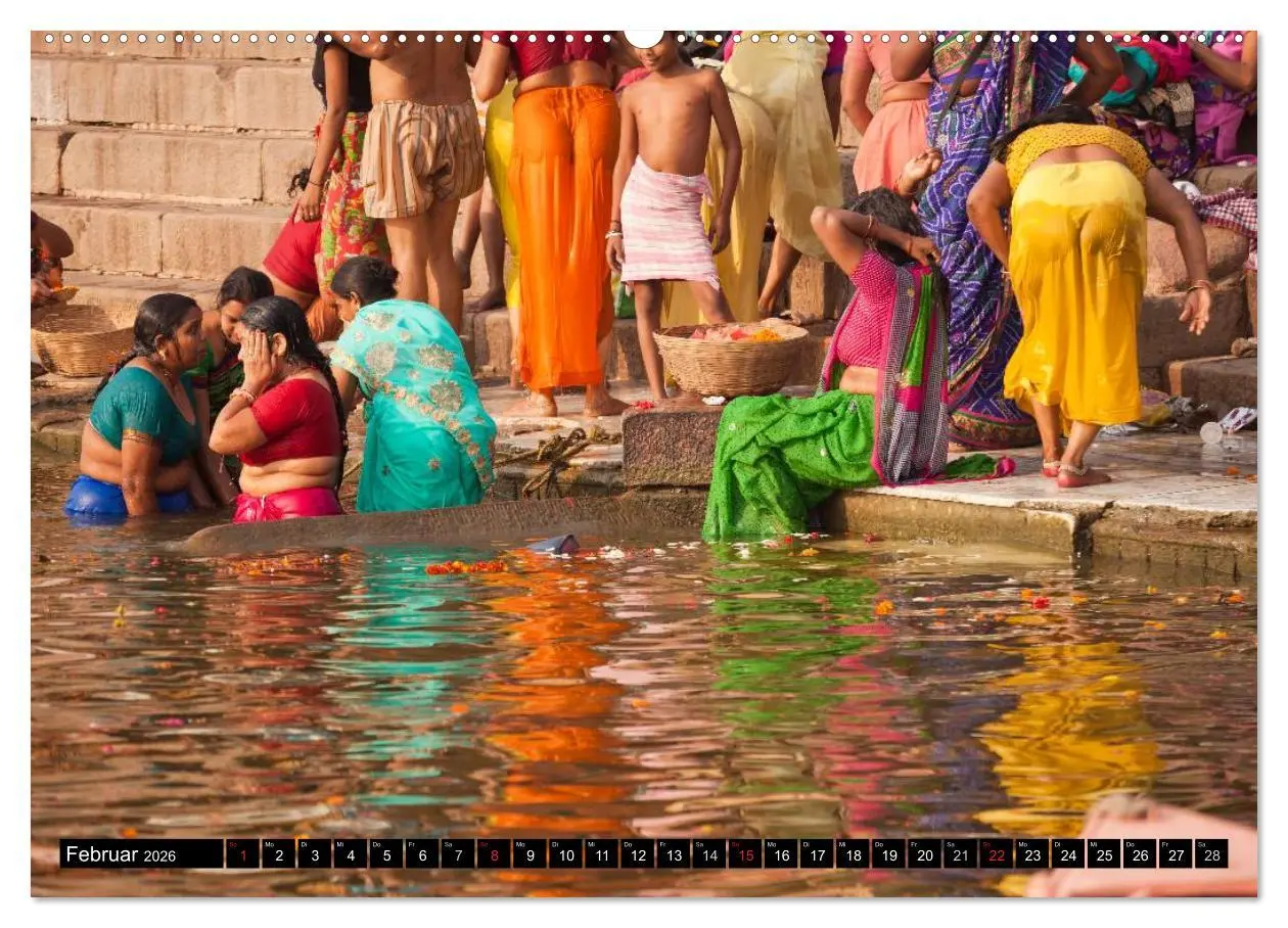 Bild: 9783516073751 | Indien - Varanasi (Wandkalender 2026 DIN A2 quer), CALVENDO...