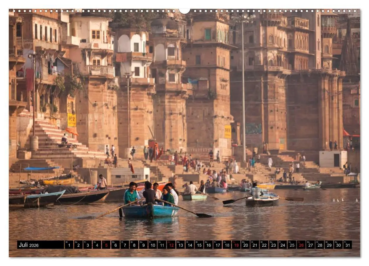 Bild: 9783516073751 | Indien - Varanasi (Wandkalender 2026 DIN A2 quer), CALVENDO...