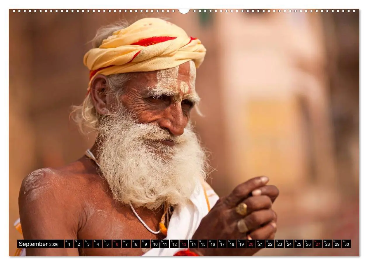 Bild: 9783516073751 | Indien - Varanasi (Wandkalender 2026 DIN A2 quer), CALVENDO...