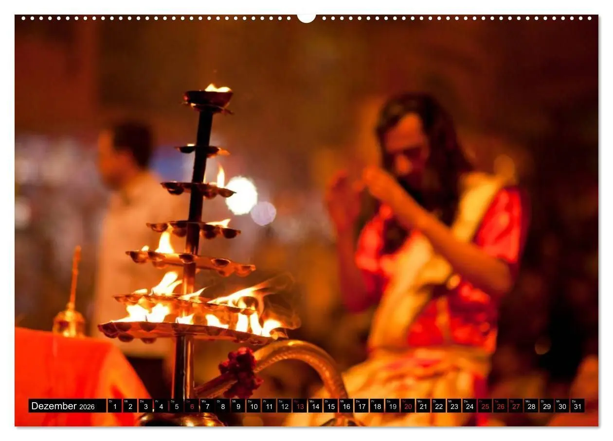 Bild: 9783516073751 | Indien - Varanasi (Wandkalender 2026 DIN A2 quer), CALVENDO...