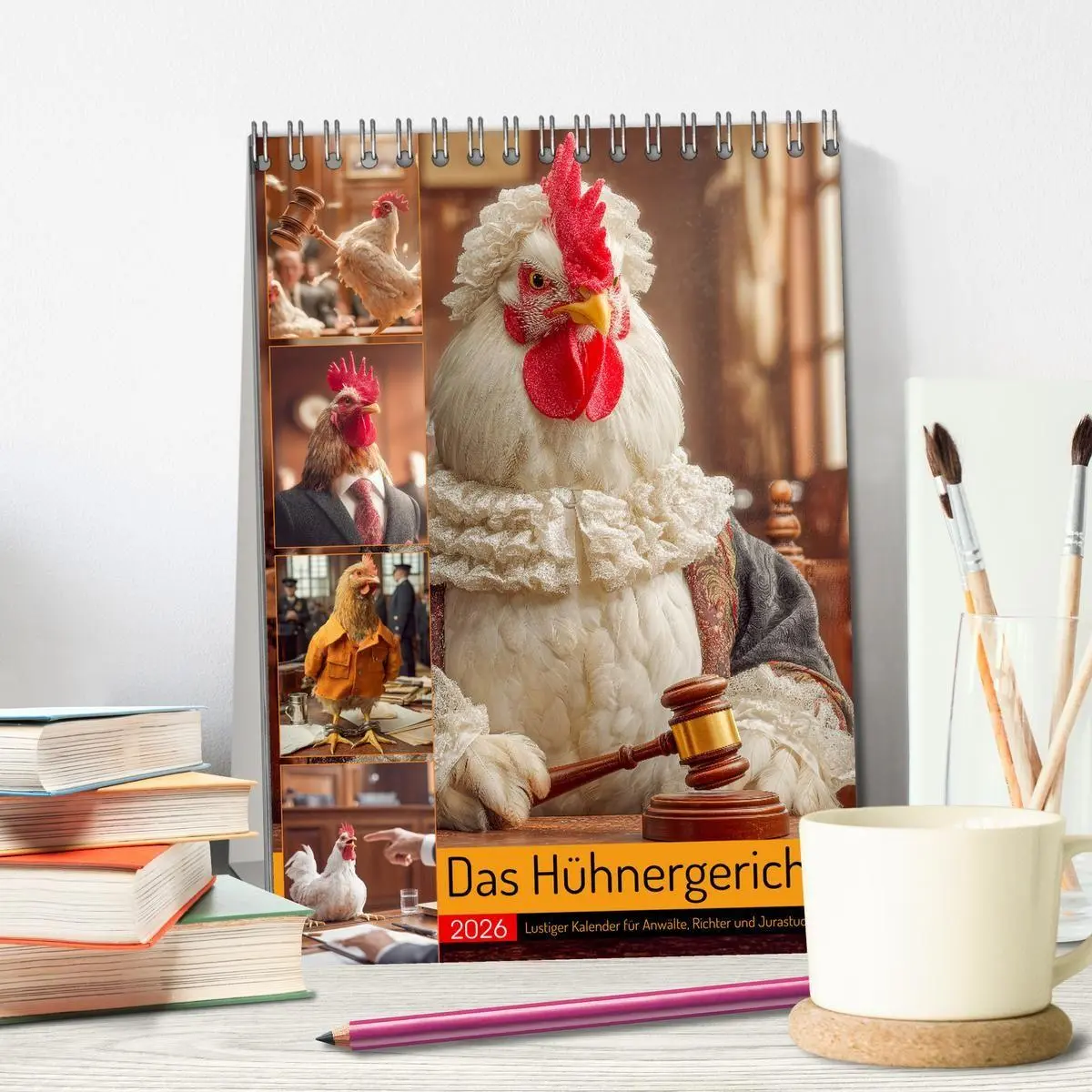 Bild: 9783516693751 | Das Hühnergericht - Lustiger Kalender für Anwälte, Richter und...