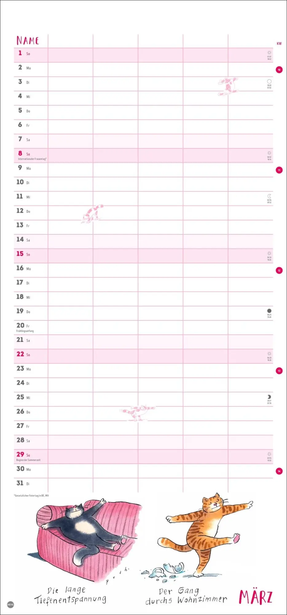 Bild: 9783756413751 | Puth Yoga für die Katz Familienplaner 2026 | Klaus Puth | Kalender