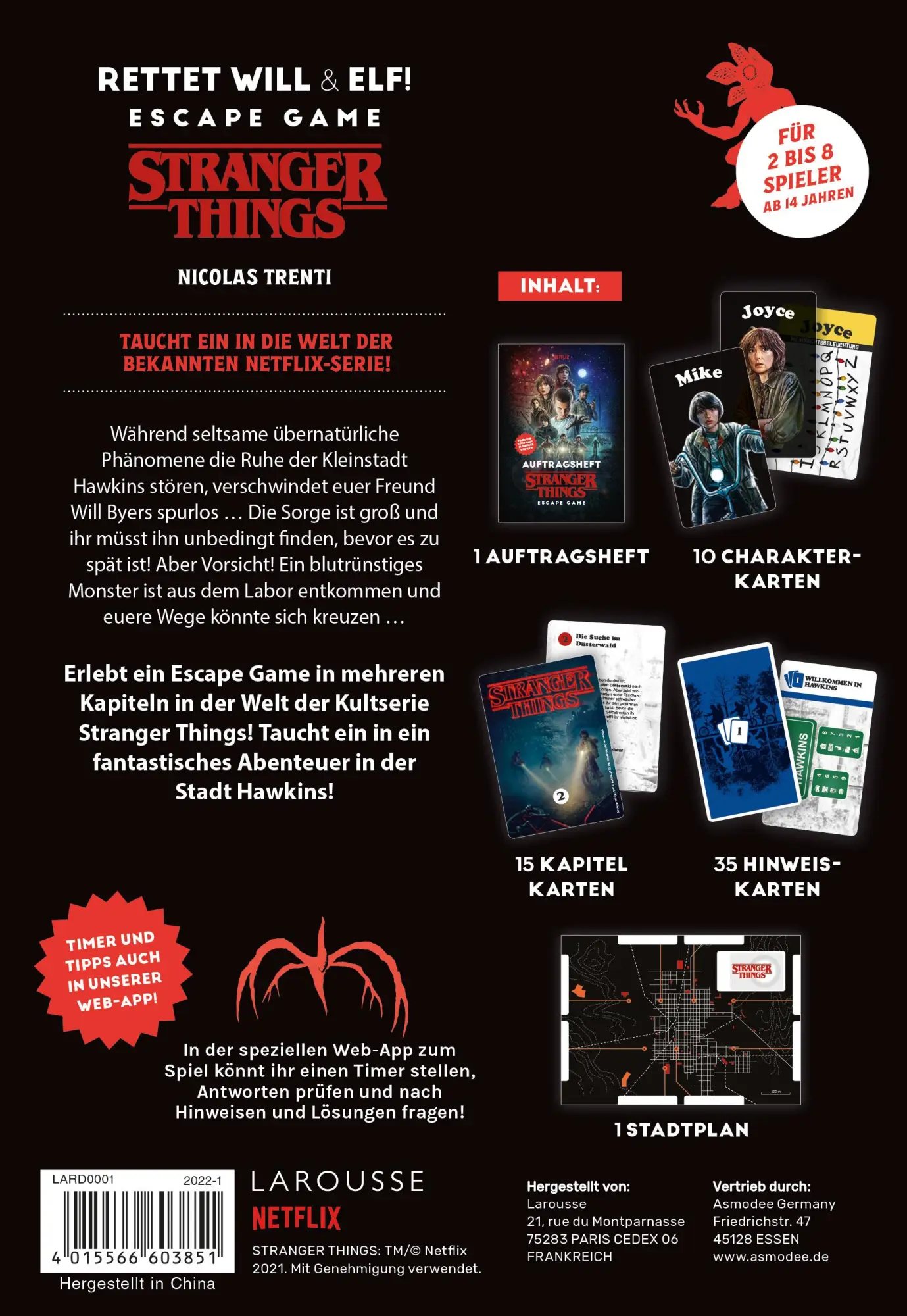Bild: 4015566603851 | Stranger Things - Rettet Will und Elf! | Nicolas Trenti | Spiel | 2022