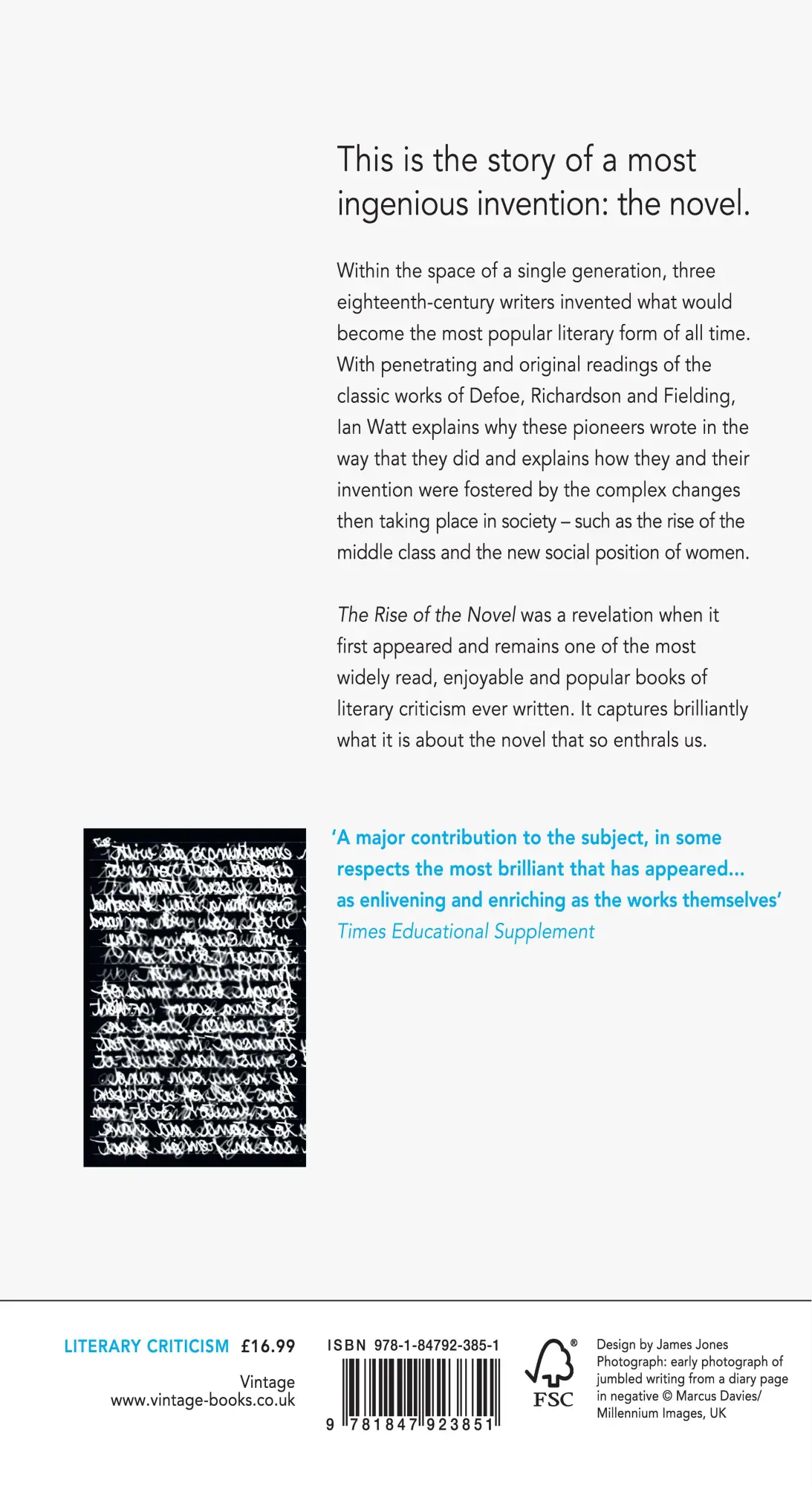Rückseite: 9781847923851 | The Rise Of The Novel | Studies in Defoe, Richardson and Fielding