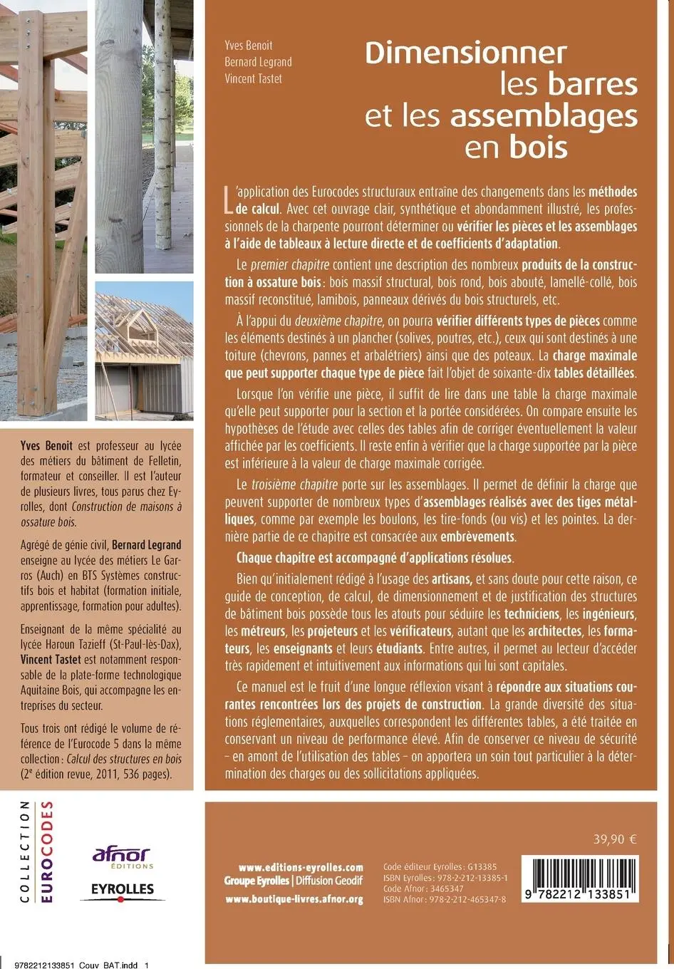 Rückseite: 9782212133851 | Dimensionner les barres et les assemblages en bois: Guide...