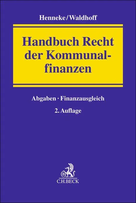 Handbuch Recht der Kommunalfinanzen