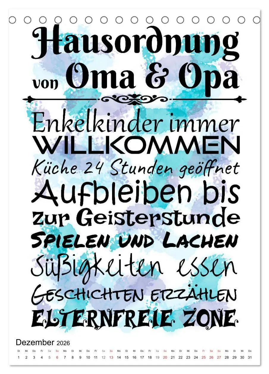 Bild: 9783516373851 | Oma und Opa, die Helden unserer Kindheit (Tischkalender 2026 DIN A5...