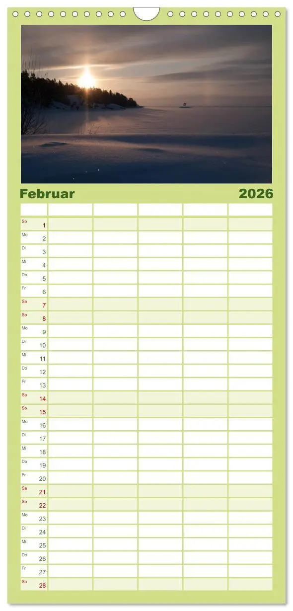 Bild: 9783516513851 | Familienplaner 2026 - Schweden im Wechsel der Jahreszeiten mit 5...