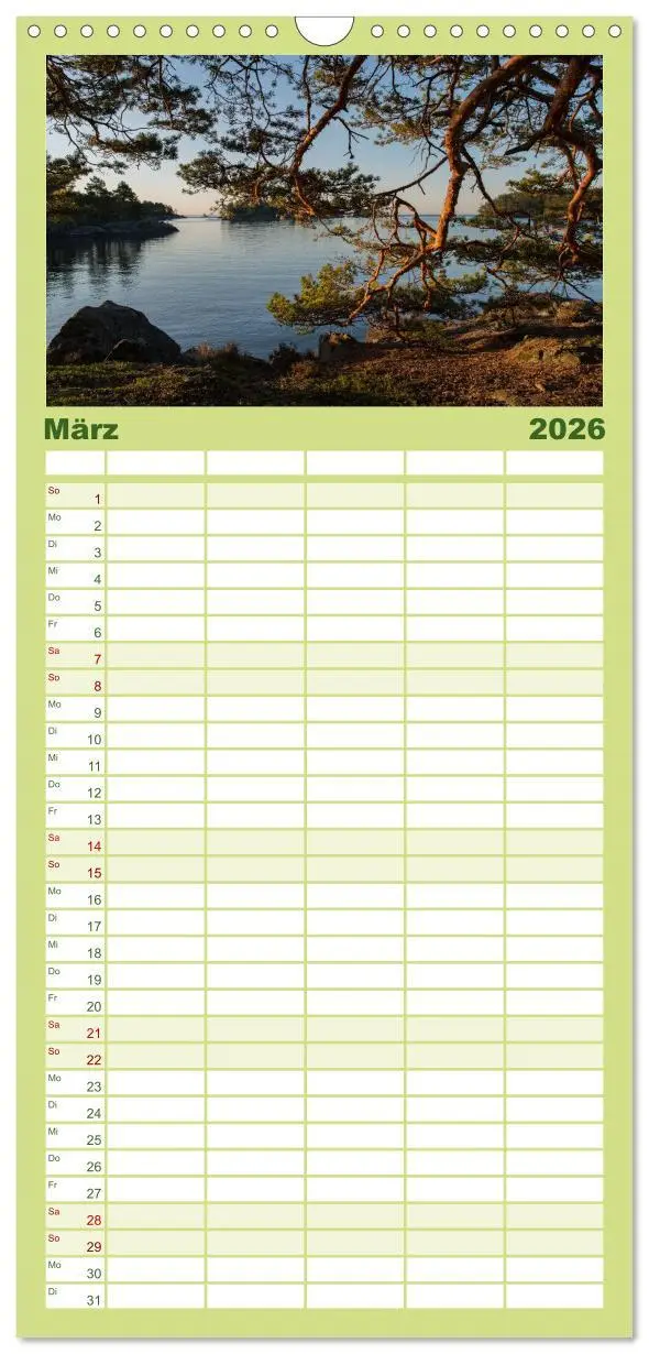Bild: 9783516513851 | Familienplaner 2026 - Schweden im Wechsel der Jahreszeiten mit 5...