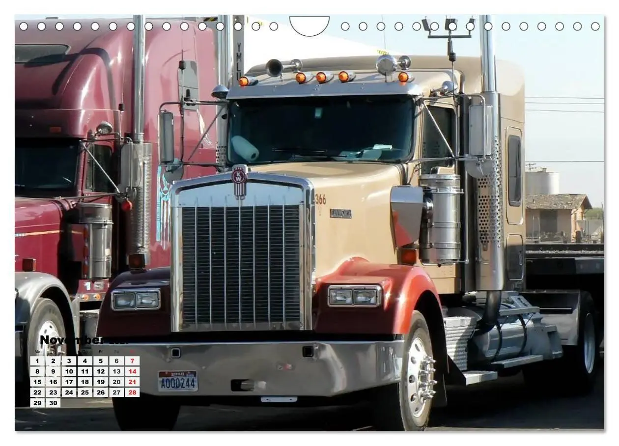 Bild: 9783569913851 | US-Trucks. Faszination Langhauber (Wandkalender 2027 DIN A4 quer),...