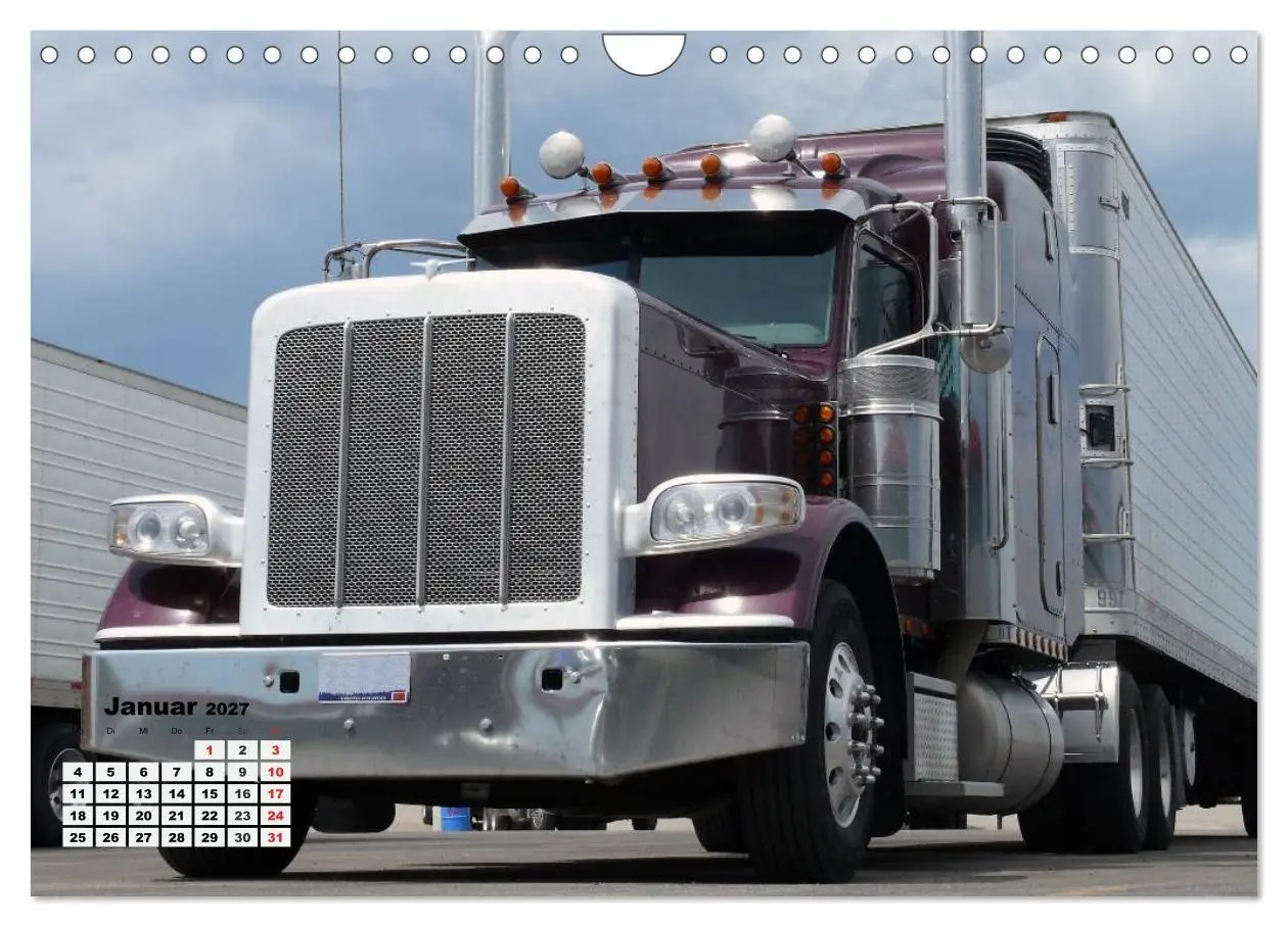 Bild: 9783569913851 | US-Trucks. Faszination Langhauber (Wandkalender 2027 DIN A4 quer),...