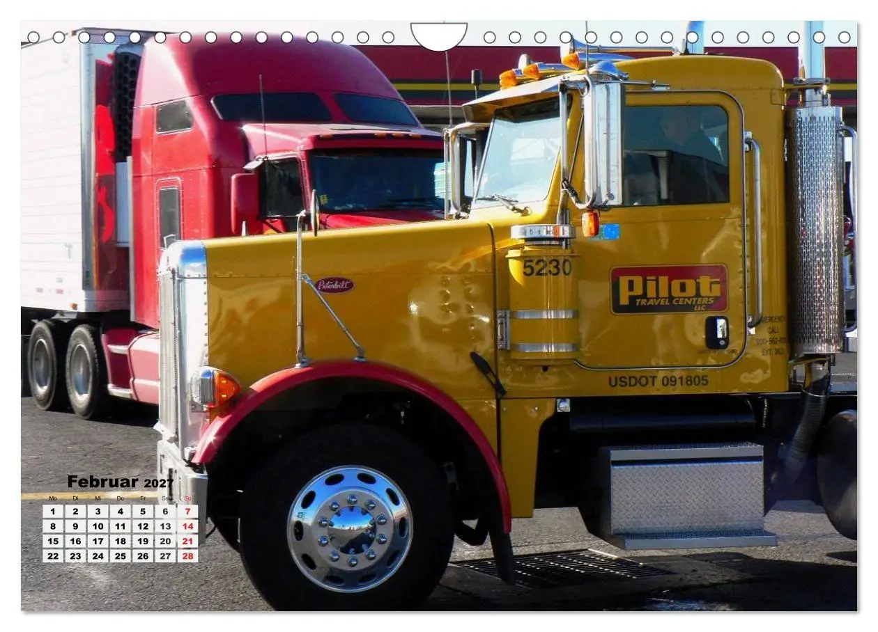 Bild: 9783569913851 | US-Trucks. Faszination Langhauber (Wandkalender 2027 DIN A4 quer),...