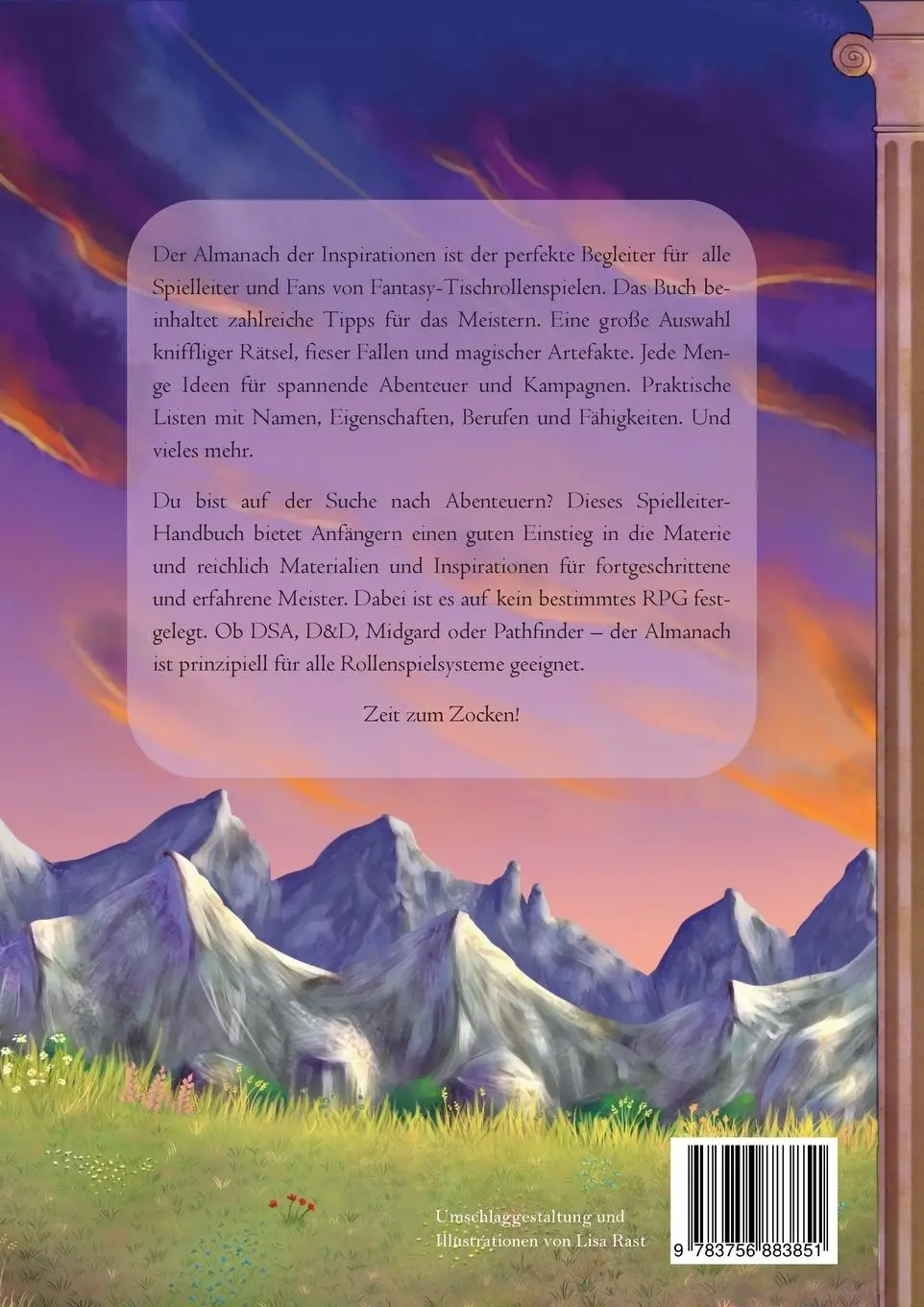 Rückseite: 9783756883851 | Almanach der Inspirationen | Für Spielleiter von Fantasy-Rollenspielen