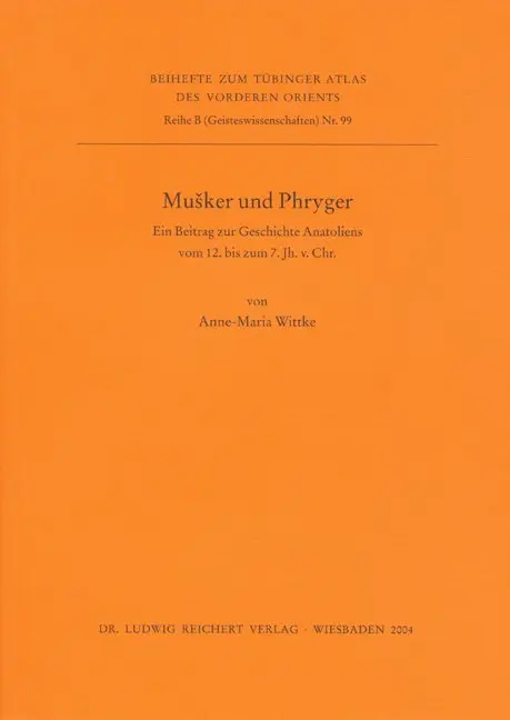 Cover: 9783895003851 | Musker und Phryger | Anne-Maria Wittke | Taschenbuch | Deutsch